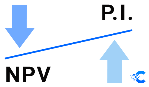 Difference between NPV and PI