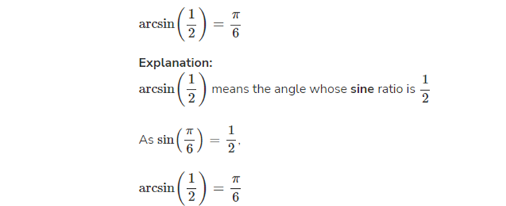 Example 1: How to find arcsin without a calculator?